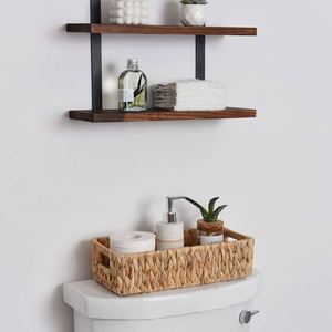 Boîte à pain Stanley en acier, panier à linge en bambou à 3 sections, doublé avec couvercle, magasins de fruits, cadeau en rotin, service en bois - Product Image 3
