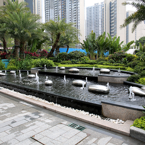 Y011 en fibre de verre étanche en forme d'oeuf chaise pavés pierre élégant robuste pelouse jardin parc artistique moderne centre commercial tabourets d'école - Product Image 4