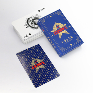 Custom Logo Design Poker Cards Waterproof <b>Paper</b> PVC Playing Cards Bridge Size Printed Game Card Deck With Box Wholesale - Product Image 4