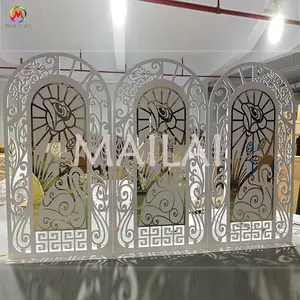 2021 MAILAI New Model Acrylic Backdrop White Outdoor Resin Background For Event