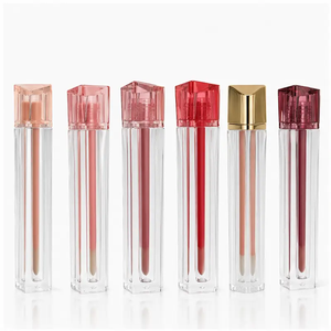 Organic Repairing Waterproof Glossy <b>Lip</b> Gloss Wholesale with Irregular Transparent Tube for Daily Makeup Private Label - Product Image 3