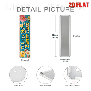 Juego de Letreros Metálicos Largos Vintage con Diseño de Girasol, Decoración Retro Floral de Bienvenida para Pared de Hogar o Porche - Product Image 6