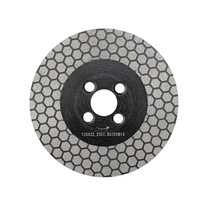 Lame de scie diamantée de 125 mm avec motif en maille grillagée pour le traitement et la découpe des bords de carreaux, de marbre et de pierre de quartz