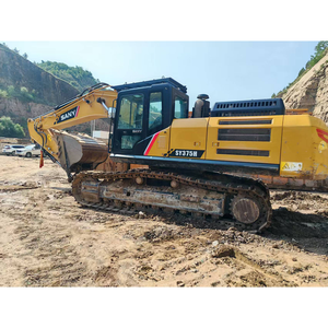 Excavadora de orugas usada SANY SY375H de 37.5 toneladas de alta potencia y rentable, con motor y bomba originales, 210kW, cucharón de 2m y caja de cambios de motor de baja altura. - Product Image 2