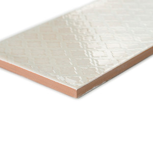 Piastrella Decorativa Camden 12x24 Pollici, Bianco Opaco con Motivo a Reticolo, Piastrella da Parete - Product Image 3