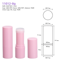 OMI personnel en plastique rotatif vide rond déodorant bâton conteneur recyclable cosmétique Blush bâton Tube écran solaire emballage