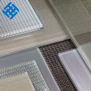 לוח שיפוץ אדריכלי עם רשת ארוגים דקורטיביים רשת תיל זכוכית למינציה חוט פלדה ארוג רשת תיל פלדה ארוג - Product Image 4