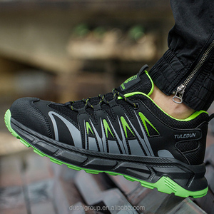 Anpassbare Großhandels-Sicherheitsschuhe mit Durchtrittschutz und Zehenschutz, grün, modisch, leicht, bequem, Sportschuhe - Product Image 4