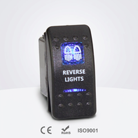 Interrupteur à bascule marin 12V 20A à LED bleue 5 broches SPST ON-OFF éclairé, étanche pour bateau, UTV, RZR, VTT, automobile CE ROHS
