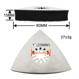 80*80*80 mét móc và vòng lặp tam giác mài sao lưu Tấm chà nhám đĩa sao lưu <span class=keywords><strong>Pad</strong></span> cho cát đĩa công cụ mài mòn đánh bóng - Product Image 3