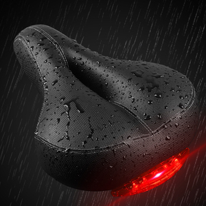 Nouveauté 2020 — coussin de vélo en cuir PU avec éclairage, <span class=keywords><strong>selle</strong></span> de bicyclette, <span class=keywords><strong>Ultra</strong></span> légère, accessoires pour cycles de montagne - Product Image 6