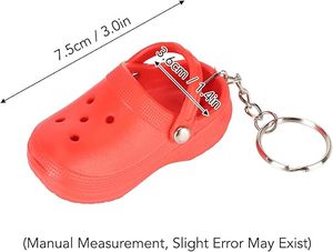 Superior Quality Mini Sandals Keychain Luxury Silicone Slipper Keyring for Backpack <b>Purse</b> Charm Boutique Shoe Accessories RTS - Product Image 2