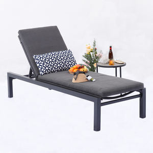 Mia ชุดเตียงอาบแดดกลางแจ้ง, ชุดเฟอร์นิเจอร์เก้าอี้สวนอลูมิเนียมกันน้ำพร้อมโต๊ะด้านข้าง - Product Image 6