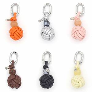 New Ins-Style Bag Keychain <b>Pendant</b> Creative Handmade Woven Spherical Design Fresh Shoe Accessory - Product Image 5