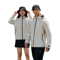 Forro de chaqueta de concha suave, tela de malla, impermeable, ligera, para senderismo, con capucha, chaqueta de primavera con capucha desmontable