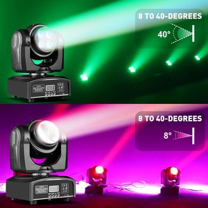 Mini Cabeza Móvil LED de 100W con Doble Cara RGBW, Función Wash y Beam, con Control DMX512 para Conciertos, Bodas, Eventos y Fiestas - Product Image 3