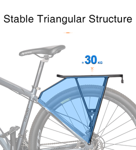 <span class=keywords><strong>Porte</strong></span>-bagages arrière pour VTT 26/27,5/29 pouces en acier, capacité de charge de 30 kg, <span class=keywords><strong>porte</strong></span>-bagages universel - Product Image 3