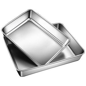 304 Stainless Steel Food <b>Storage</b> <b>Container</b> Square With Lid For Refrigerator <b>Storage</b> Party Use - Product Image 5