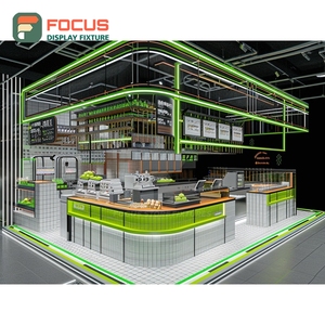 Estante de exhibición comercial para café, estantería para granos de café, estante de exhibición para café de madera mate - Product Image 2