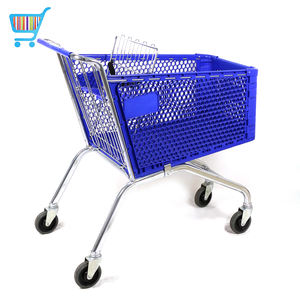 Тележка покупательская пластиковая 180 л для сетей магазинов в Европе, пластиковая тележка для супермаркетов 180 л - Product Image 3