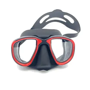 Custom Cheap Price Low Volume Mask Dive Equipment Silicone Strap Swimming Mask Black Scuba Diving Mask For Adult