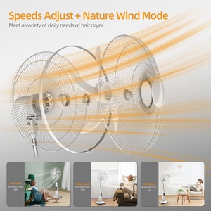 Mùa Hè Nóng Bán Hàng 18 Inch Sạc Đứng Quạt Làm Mát Năng Lượng Mặt Trời Cho Trang Chủ - Product Image 3