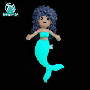 Chaud Meilleur Personnalisé Beau Dessin Animé Mignon Lumineux Petite Peluche Sirène Poupée <span class=keywords><strong>Jouet</strong></span> - Product Image 1