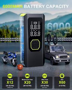 Compacte draadloze elektrische draagbare hogedruk OEM auto fiets motorfiets fiets bal luchtpomp bandenpomp - Product Image 2