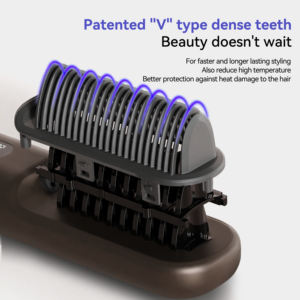 หวีหนีบผมไร้สายแบบประจุลบพร้อมหน้าจอแสดงผลทนความร้อนสูงและฟังก์ชั่นทำความร้อนอย่างรวดเร็ว - Product Image 4