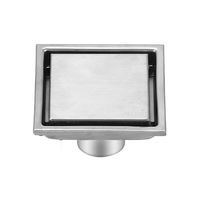 Promotion : Drain de sol carré en SUS304 pour salle de bain et douche, direct usine