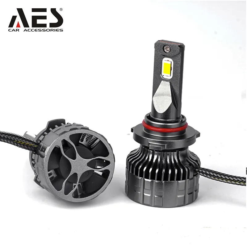 AES ไฟหน้า Led H4,ชิป Led Canbus P3 45W CSP Taiwan Led ความสว่างสูงลำแสงต่ำสำหรับไฟหน้ารถยนต์