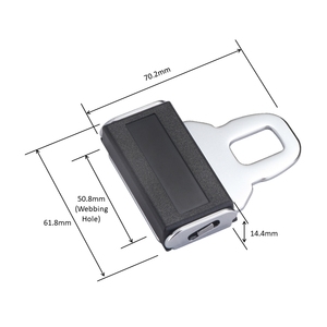 Hebilla de Cinturón de Seguridad, No Tóxica, Duradera, de Plástico ABS y Acero al Carbono S50C, con Botón de Liberación, para Vehículos de Pasajeros, HOMER CA-010 - Product Image 5