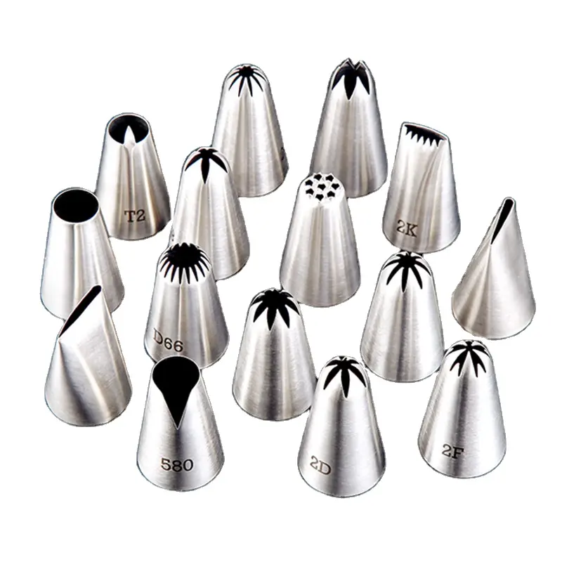 Strumento di cottura Della Torta Kit In Acciaio Inox Pasticceria Ugello Decorazione Della Torta Piping Nozzle Set