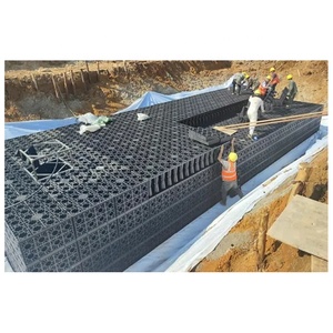 Sistema di attenuazione dell'acqua piovana, casse di rapporto vuoto 95%, <span class=keywords><strong>cisterna</strong></span> di stoccaggio di deflusso modulare sotterraneo, CE ha certificato il prezzo di fabbrica - Product Image 1
