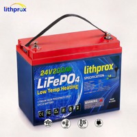 Batterie marine LiFePO4 à décharge profonde 24V 200AH 5KW Grade A, efficace, plus de 6000 cycles, prise RS485 Anderson, CE RoHS IP67, service OEM ODM