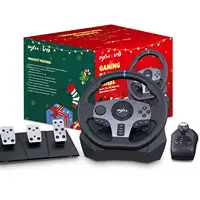 PXN v9 PC oyun direksiyon simidi pedallar araba yarışı oyunu için sürüş tekerleği PS4 Xbox One Nintendo anahtarı PS3 Xbox serisi S/X PC
