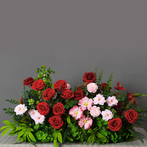 ช่อดอกไม้ประดิษฐ์คุณภาพสูง 9 หัว ดอกกุหลาบผ้าไหมเหมือนจริง ดอกบัวประดิษฐ์ สำหรับงานแต่งงาน วันแม่ และวันคริสต์มาส - Product Image 3