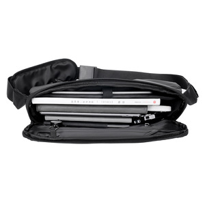 Sac à bandoulière portable PLAYMAX de luxe pour homme, grande capacité, en polyester imperméable, avec fermeture éclair, personnalisable avec logo, style mode nationale - Product Image 4