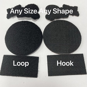 Étiquette de nom brodée personnalisée deux lignes texte patch crochet et boucle attaches ou coudre sur du fer sur des patchs velcro pour sacs vêtements d'extérieur chapeau - Product Image 5