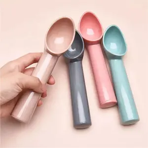 2023 New Bắc Âu Màu Ice Cream Scoop Không Dính Nhựa Trọng Lượng Nhẹ Trái Cây Dưa Hấu Bóng Muỗng Món Tráng Miệng Muỗng - Product Image 1