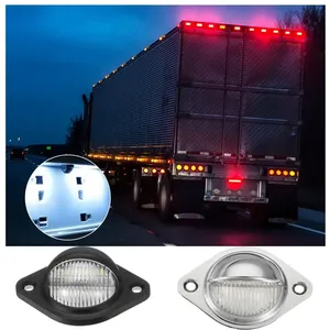 Lampe de <span class=keywords><strong>plaque</strong></span> d'<span class=keywords><strong>immatriculation</strong></span> à 3 LED pour voiture, camion, SUV, remorque, fourgonnette, éclairage de marchepied, éclairage de dôme, éclairage de chargement - Product Image 4