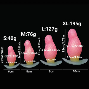 Plug anal en silicone liquide souple, réaliste, en forme de fraise, jouet sexuel anal imperméable pour stimulation du point G, modèle monstre alien - Product Image 2