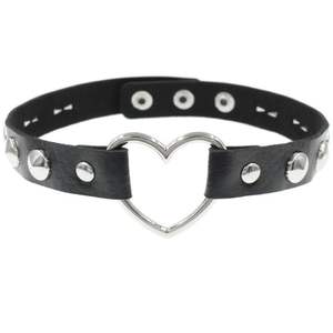 قلادة معدنية جديدة على شكل هيكل عظمي بشري من جلد البولي يوريثال ، قلادة بياقة قابلة للتعديل ، قلادة نسائية بنمط مثير من النقوش الهارجوكو - Product Image 1