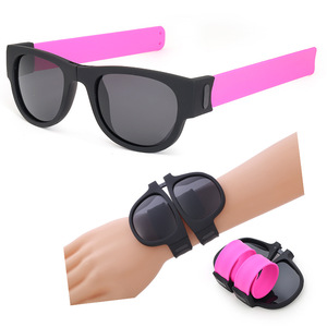 Mujeres Hombres Pulsera Slap On <span class=keywords><strong>Gafas</strong></span> de sol Moda personalizada Polarizado Sombras plegables <span class=keywords><strong>Gafas</strong></span> de sol plegables - Product Image 5