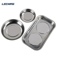 Plateau magnétique rectangulaire en acier inoxydable OEM DIY pour pièces et outils de réparation automobile