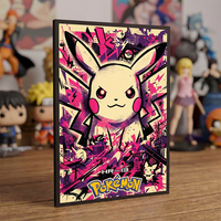YQ Wholesale Nouvelles cartes de collection Fan Art, Tableau d'art acrylique fantaisie sur le thème de la peinture spirituelle, Boîte de boosters Pokémon, Jeux de société
