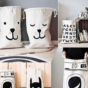Sacs de rangement en toile écologiques personnalisables avec logo pour jouets et linge, vente en gros en vrac - Product Image 2