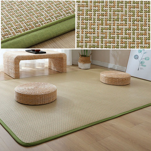 Alfombra de Ratán Rectangular Antideslizante de TPE para el Hogar, Tatami para Sala de Estar y Dormitorio, Tapete para Todas las Estaciones, Alfombra para Gatear, Diseño de Color Sólido - Product Image 5