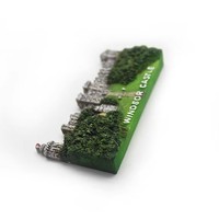 Aimant de réfrigérateur de château européen 3D personnalisé Souvenir de voyage Cadeau d'art et d'artisanat en résine pour décoration de maison d'ami