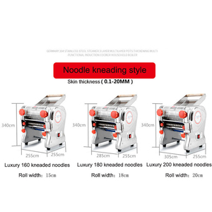 Amasadora de Acero Inoxidable, Máquina Eléctrica de Lujo para Hacer Fideos, Cortadora de Pasta Comercial - Product Image 2
